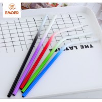 Fashion Travel Summer Reusable Straws Gradient Color 304  Stainless Steel Drinking Straw