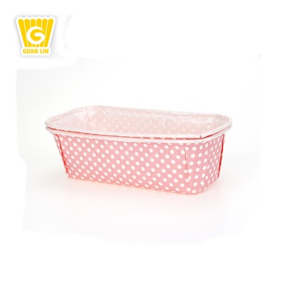 Guangzhou Factory Price Pink dot Style 210Gsm Pe Coated Paper Crimping Candy Cup Wholesale