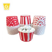 Disposable customized small baking oval wax lined paper candy nut cups